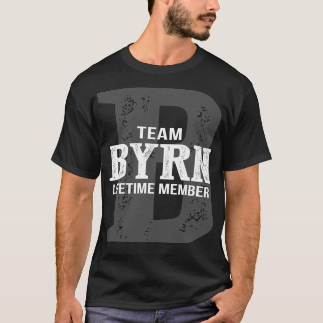 Team BYRN-livstidsmedlem T Shirt (Framsida)