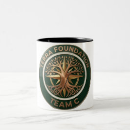 Team C – Terra Foundation Earth Emblem | Global Un Två-Tonad Mugg