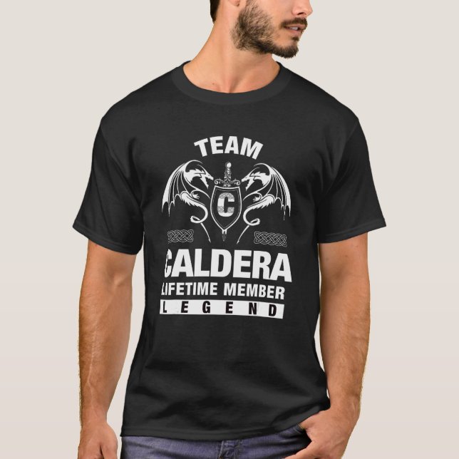 Team Caldera-livstidsmedlem T Shirt (Framsida)