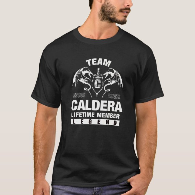Team Caldera-livstidsmedlem T Shirt (Framsida)