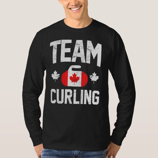 Team Canada Curling T Shirt (Framsida)