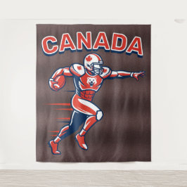Team Canada Football Dynamic Patriotic Athlete Art