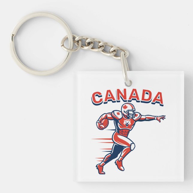 Team Canada Football Dynamic Patriotic Athlete Art (Framsidan)