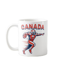 Team Canada Football Dynamic Patriotic Athlete Art