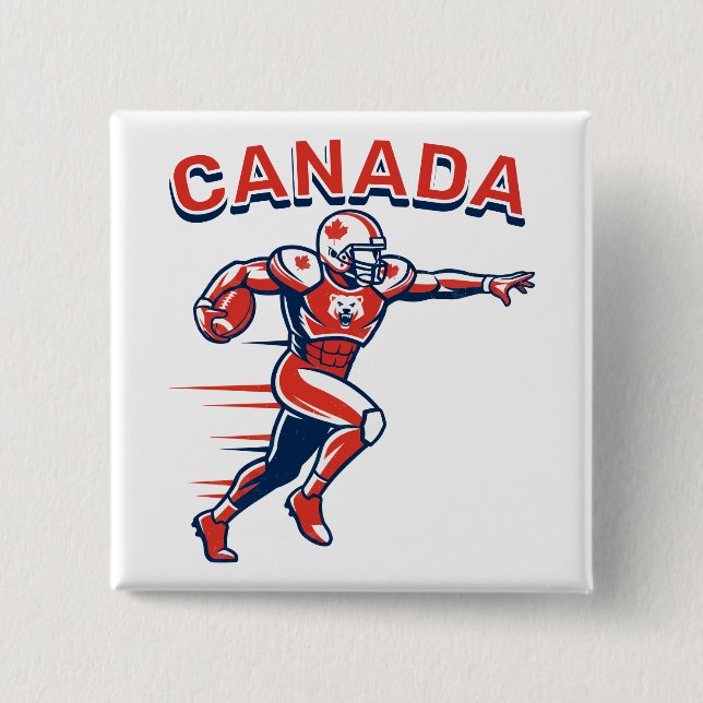 Team Canada Football Dynamic Patriotic Athlete Art Knapp (Framsida)