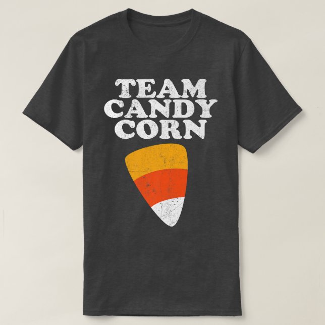 Team Candy corn Funny Halloween Retro 80's 70's Co T Shirt (Design framsida)