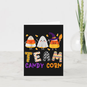 Team Candy corn Halloween är roligt med Witch Boo Kort