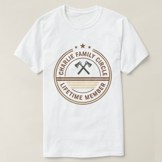 Team Charlie Lifetime Member Funny Name Charlie T Shirt (Design framsida)
