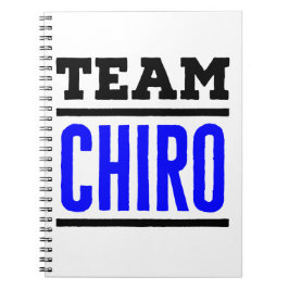 Team Chiro Chiropractor Chiropraktic Squad Anteckningsbok
