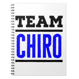 Team Chiro Chiropractor Chiropraktic Squad Anteckningsbok
