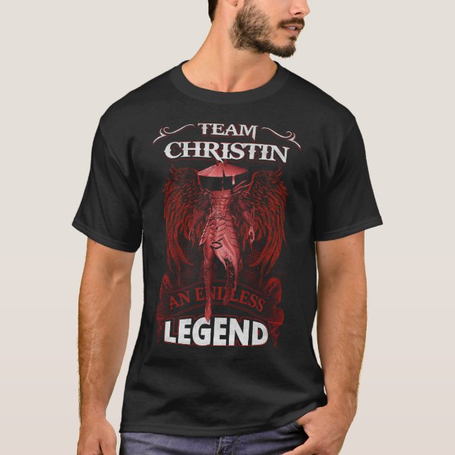 Team CHRISTIN - En oändlig LEGEND T Shirt (Framsida)