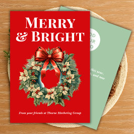 Team Christmas Card in Red Julkort