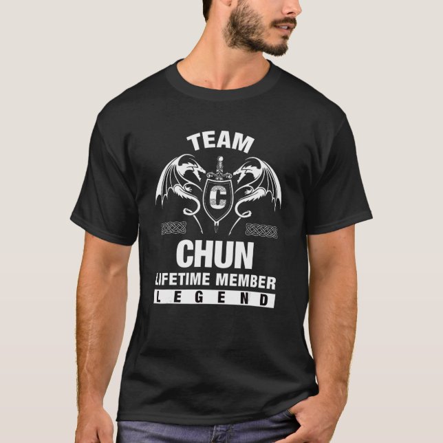Team Chun-livstidsmedlem T Shirt (Framsida)