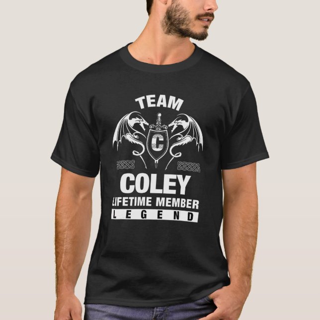 Team Coley-livstidsmedlem T Shirt (Framsida)