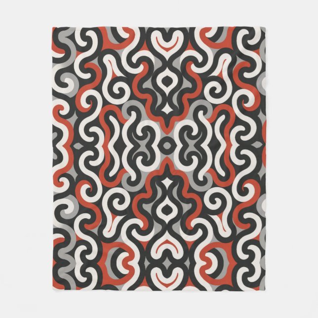 Team Colors (Red, Grey, Black,White) Fleecefilt (Framsidan)