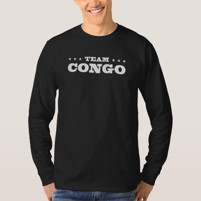 Team Congo Citizen Patriotic Country Support T Shirt (Framsida)