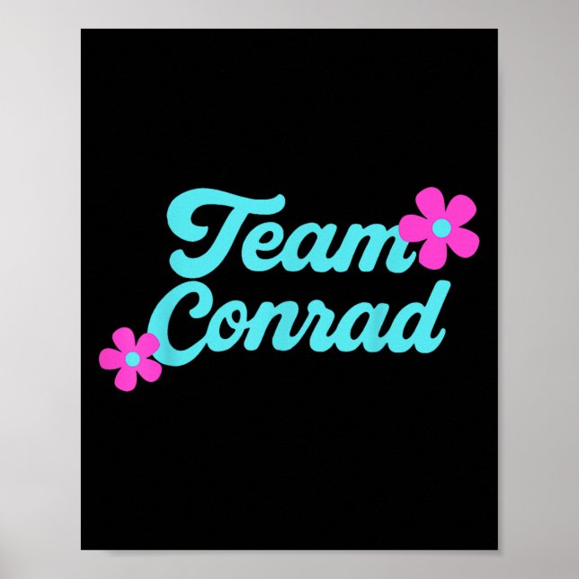 Team Conrad Blommigt Poster (Framsidan)