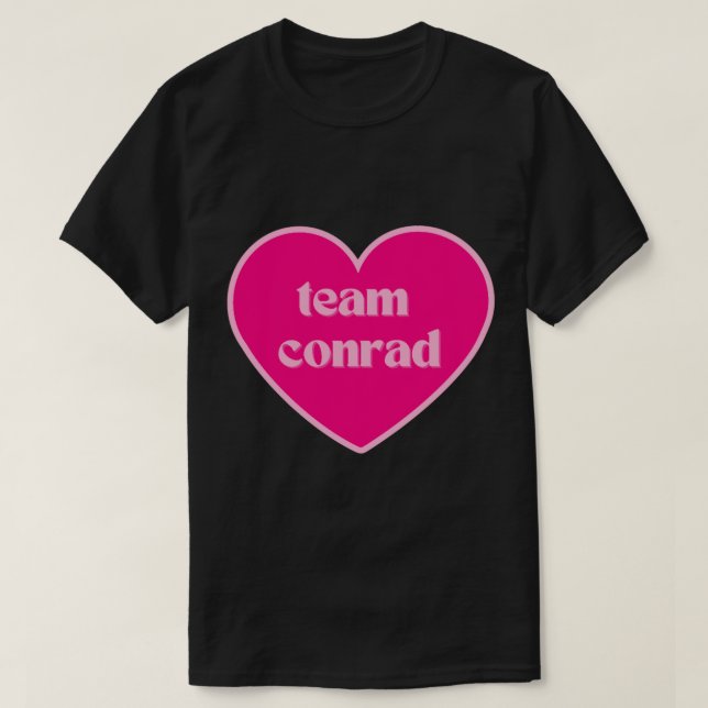 Team Conrad Shock rosa Heart T Shirt (Design framsida)