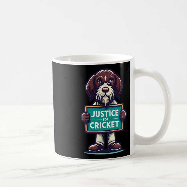 Team Cricket Hunting Squad Funny Retro Kaffemugg (Höger)