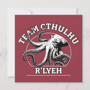 Team Cthulhu R'lyeh Lovecraft Inbjudningar