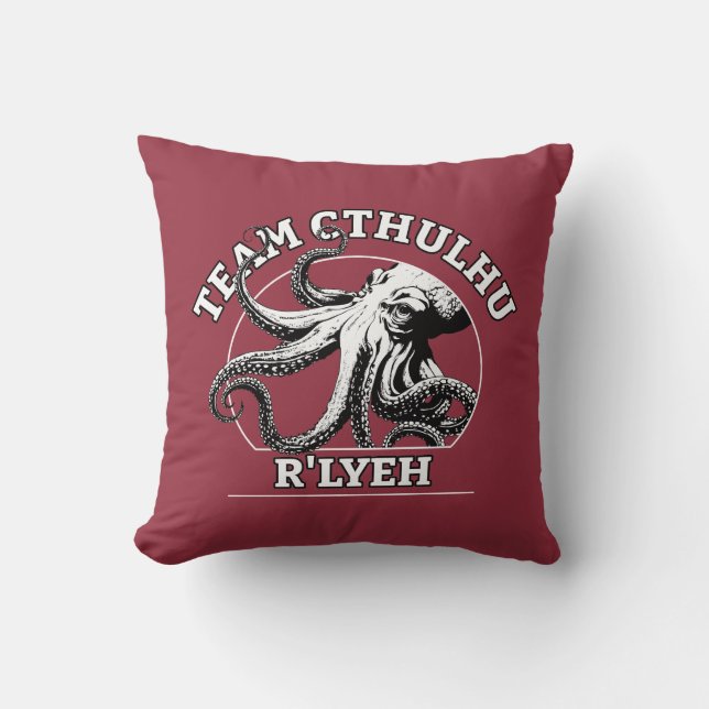 Team Cthulhu R'lyeh Lovecraft Kudde (Framsida)