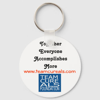 TEAM CURE ALS FOUNDATION KEYCHAINS NYCKELRING