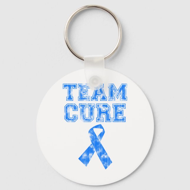 Team Cure (blå) Nyckelring (Framsida)