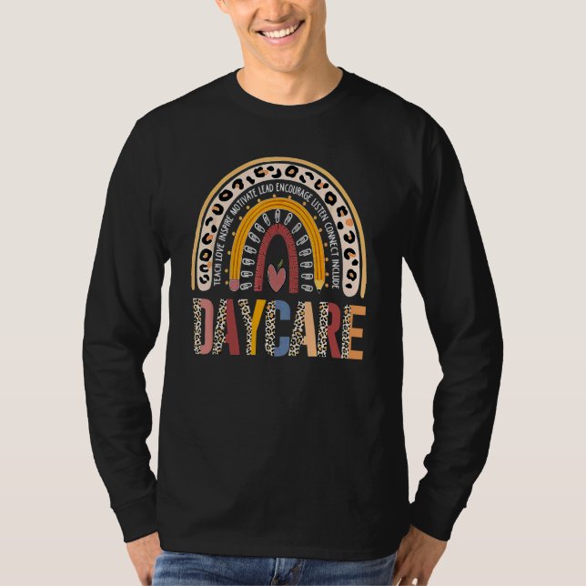 Team Dagis Trupp Tillbaka Till Skolan Regnbåge Bar T Shirt (Framsida)