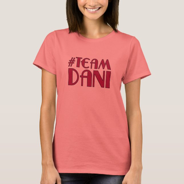 Team Dani Ringer T-shirt (Framsida)