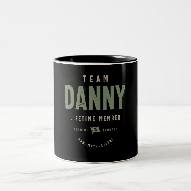 Team Danny Livtime Member Personlig Namn Två-Tonad Mugg (Center)