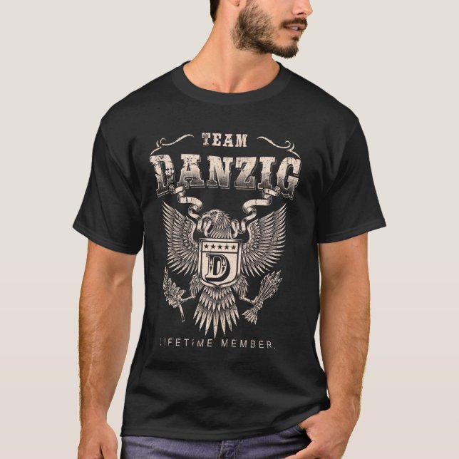 Team Danzig Livtime Member - Danzig Namn T Shirt (Framsida)