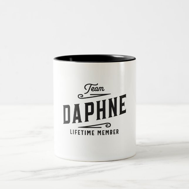 Team Daphne Livtime Member Personlig Namn Två-Tonad Mugg (Center)