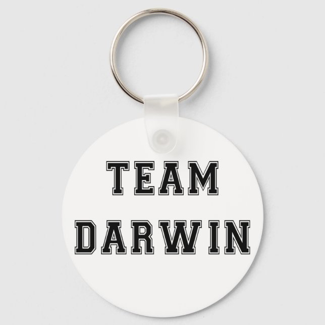 Team Darwin (B&W) Nyckelring (Framsida)