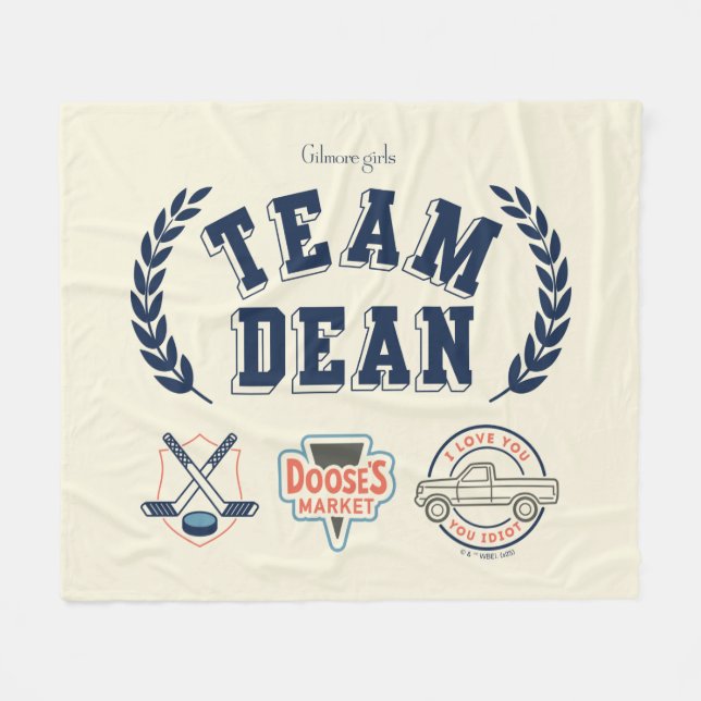 Team Dean Gilmore Girls Design Fleecefilt (Framsidan (Horisontell))