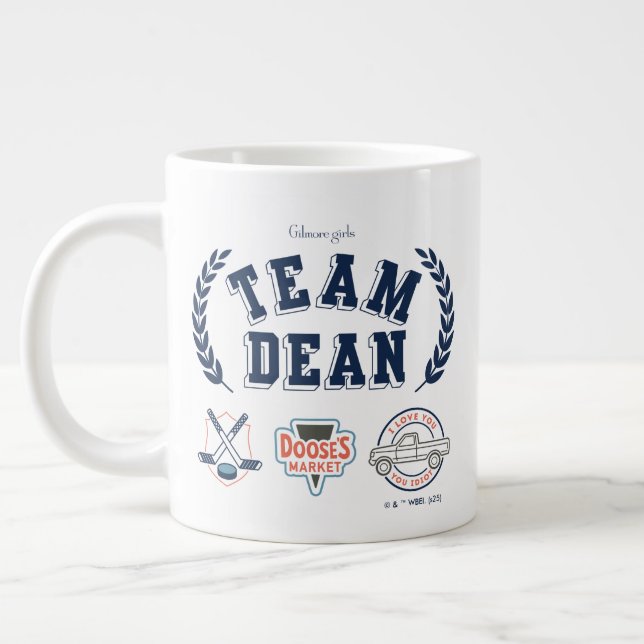 Team Dean Gilmore Girls Design Jumbo Mugg (Vänster)