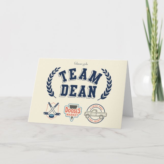 Team Dean Gilmore Girls Design Kort (Framsida)