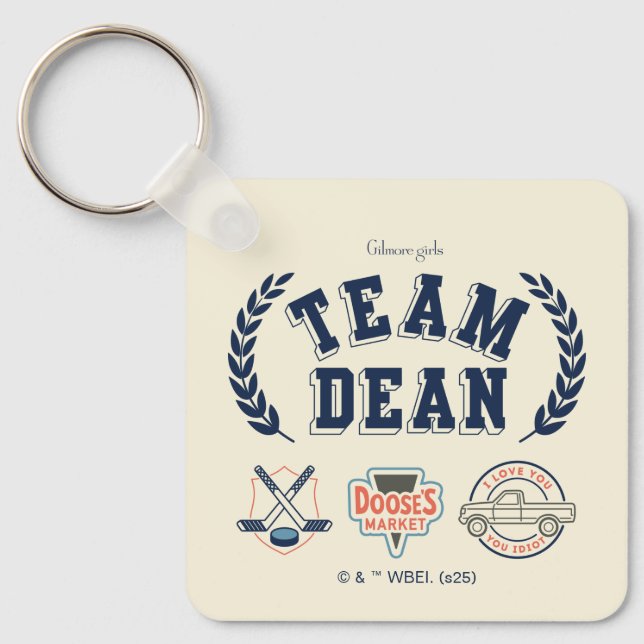 Team Dean Gilmore Girls Design Nyckelring (Framsida)
