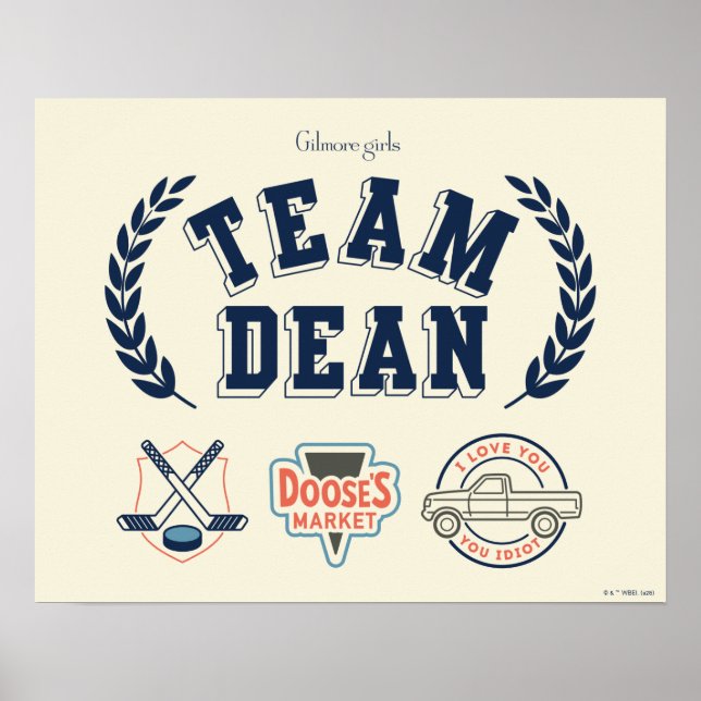Team Dean Gilmore Girls Design Poster (Framsidan)
