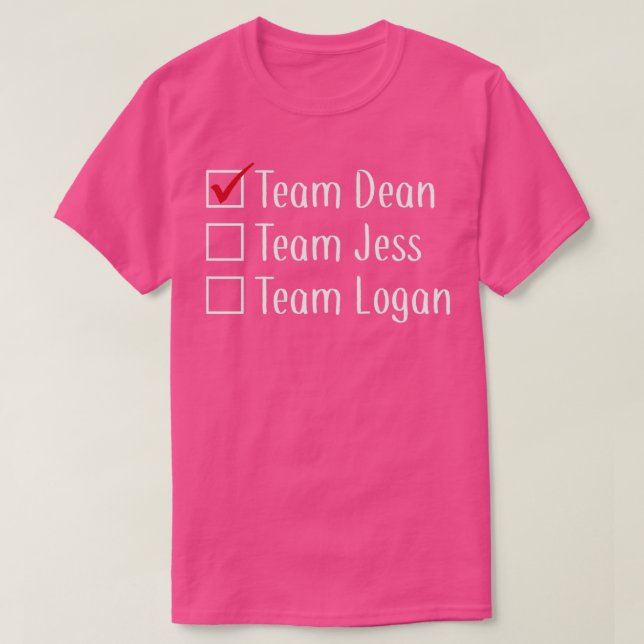 Team Dean  T Shirt (Design framsida)