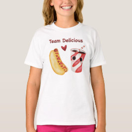 Team Delicious Cute Matshirt för Barn T Shirt
