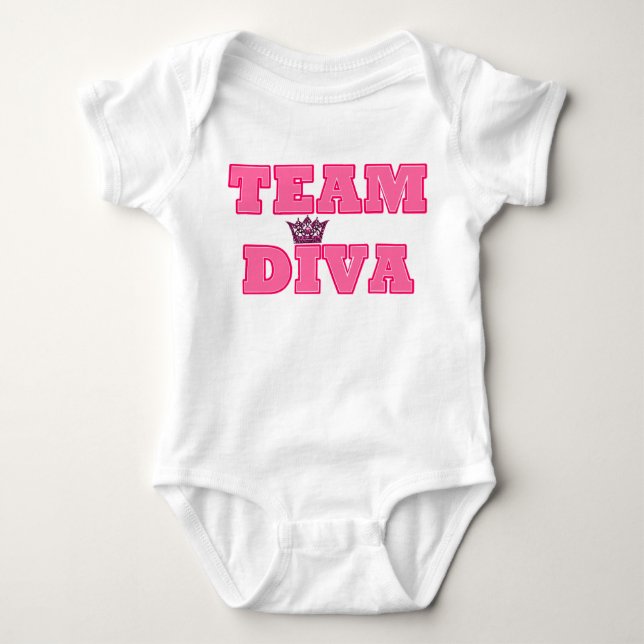 Team Diva Baby T-shirt (Framsida)