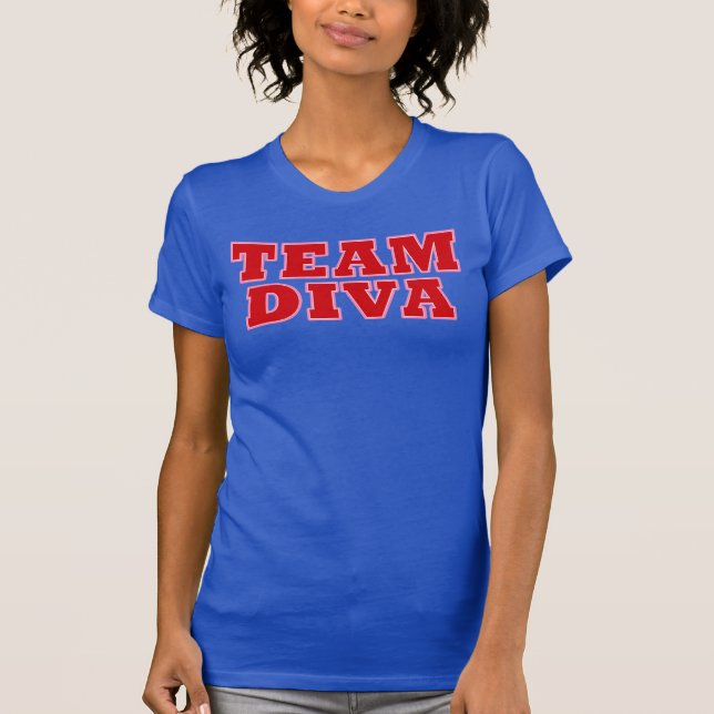 "Team Diva" T Shirt (Framsida)