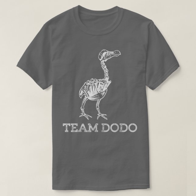 Team Dodo Fossil Skeleton Bird Paleontology  T Shirt (Design framsida)