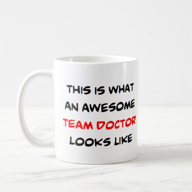 team doktor, fantastisk kaffemugg (Vänster)