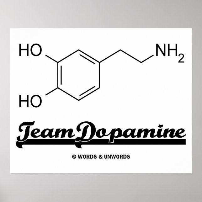 Team Dopamin (Dopamin Chemical Molecule) Poster (Framsidan)