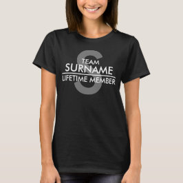 TEAM (Efternamn) livstid Tee Shirt