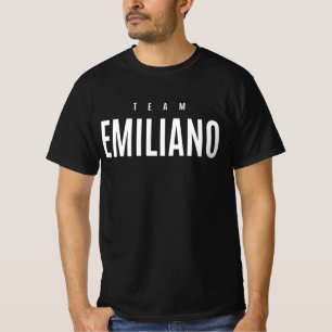 Team Emiliano Personlig Namn T Shirt