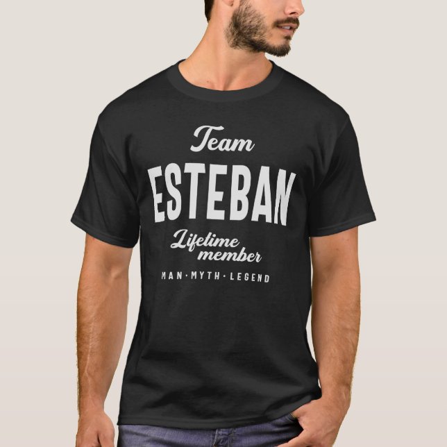 Team Esteban Personlig Namn Esteban T Shirt (Framsida)