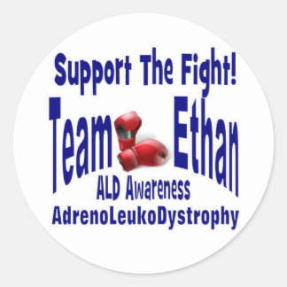 Team Ethan-klistermärken Runt Klistermärke