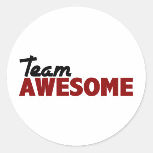 Team Fantastisk Runt Klistermärke